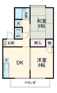コートハイム第2【1階】の間取り