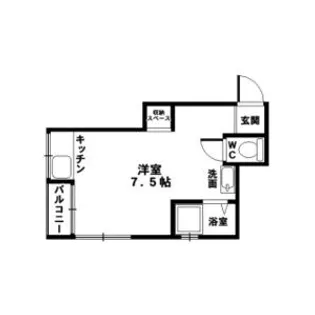 大阪府大阪市中央区谷町4【マンション】の間取り