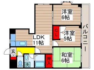 行徳アベニューマンション【4階】の間取り