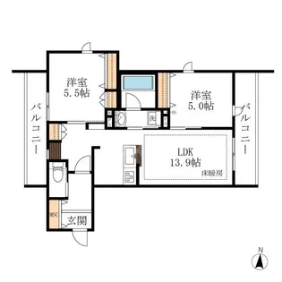 プレミアメゾン【3階】の間取り