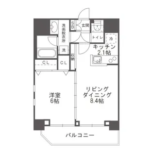 Totsu Residence 渋谷本町 東通レジデンス渋谷本町【14階】の間取り