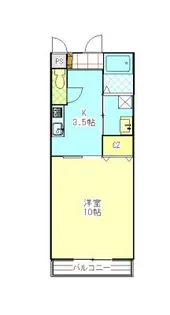 1Kの間取り画像