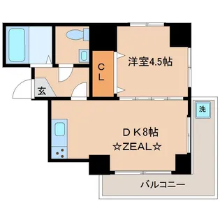 フラットワセダ【9階】の間取り