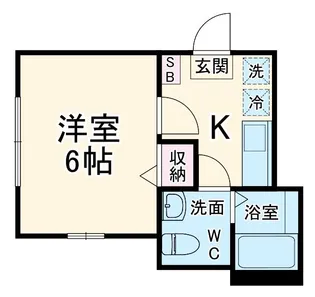 ヒルサイドパーク【2階】の間取り