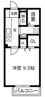 イーストハイコーポ西中原【1階】の間取り