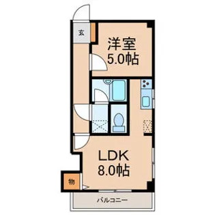 シャトレ-稔【3階】の間取り