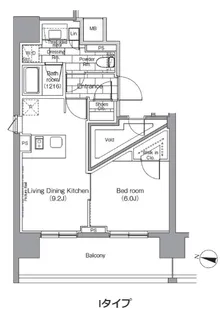 パークハビオ恵比寿【6階】の間取り