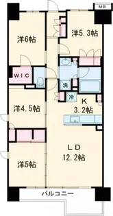 ルネ八王子トレーシア【10階】の間取り