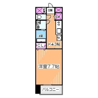 キラリ8-1ビル【8階】の間取り