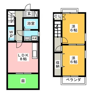 岐阜県岐阜市本荘西4【一戸建】の間取り