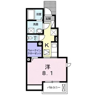 ロッド レーバーI【1階】の間取り