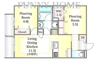 (仮称)杉並区和泉2丁目メゾン【1階】の間取り