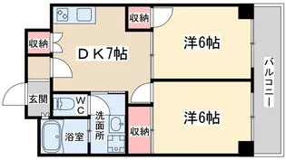 ベルンガーデン同心【2階】の間取り