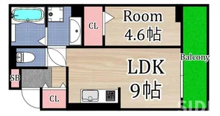 プルミエール蒲生【3階】の間取り