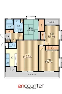 フェニックスコート二子玉川【3階】の間取り