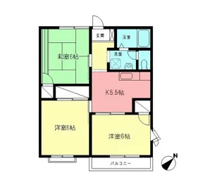 エイム I【2階】の間取り