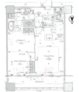 WORLD TOWER RESIDENCE【46階】の間取り