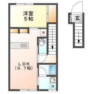 グランデ アン・ドゥ【2階】の間取り