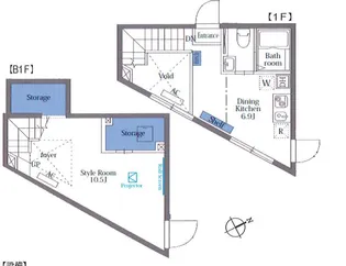 ヴァンテジオ目黒uno【2階】の間取り