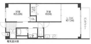 加藤マンション神戸【6階】の間取り
