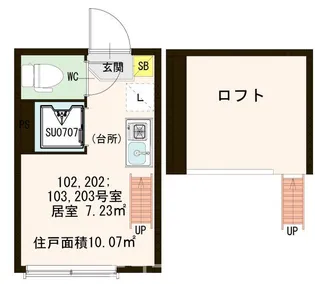 Sea Sound 中野【2階】の間取り