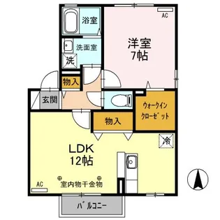 リビングタウン平柳 C【2階】の間取り