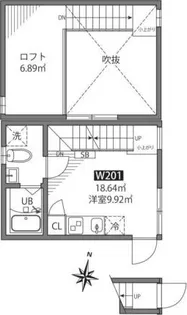 LUNACOURTAKABANEDAI【2階】の間取り