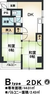 菊川マンション【8階】の間取り