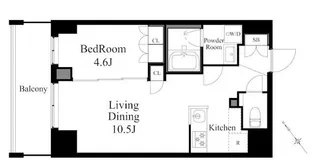 ラティエラ上野入谷【11階】の間取り