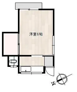 関アパートI【1階】の間取り