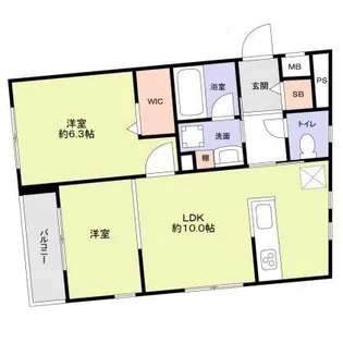 東京都世田谷区代沢4【マンション】の間取り