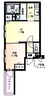 フジパレス西脇I番館【1階】の間取り