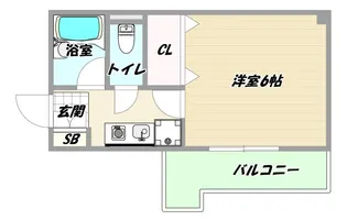 大阪府大阪市東淀川区東中島2【マンション】の間取り