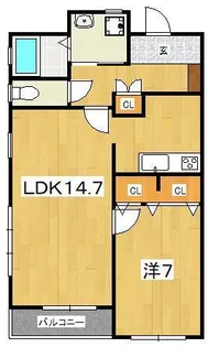 カーサ・ラ・バンダ【2階】の間取り