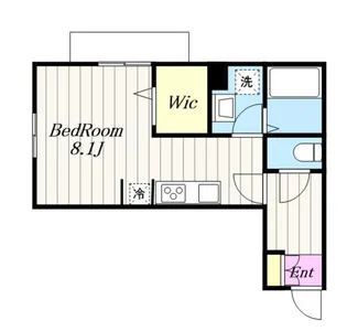 マオパレス愛甲石田【0】【2階】の間取り