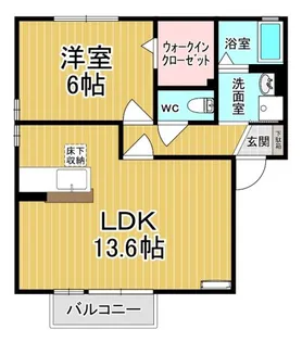 ライネスハイムC【1階】の間取り