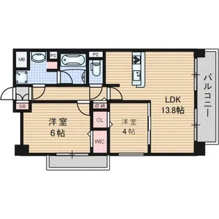 グリーナリー江坂公園【9階】の間取り
