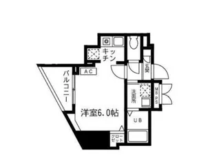 タイム西池【3階】の間取り