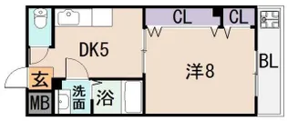 ドミール新深江【2階】の間取り