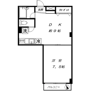 シャトー梅ヶ丘【4階】の間取り