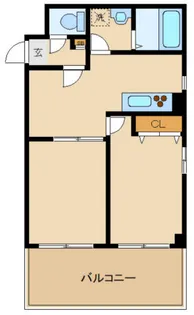 第66シンエイビル【5階】の間取り