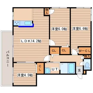 ショコラ【4階】の間取り