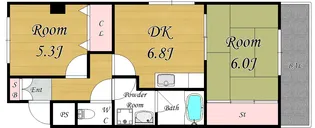 桜マンション【3階】の間取り