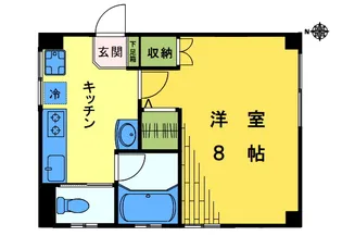 コーポラスA【1階】の間取り