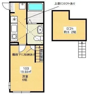 カーサ古淵【1階】の間取り