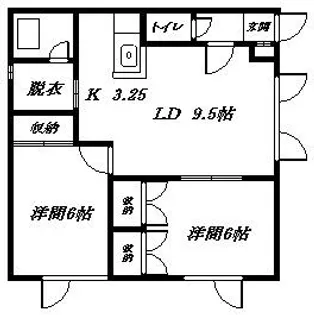 パトリーノ【1階】の間取り