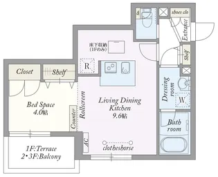 My Style vintage 根岸【2階】の間取り