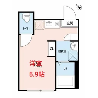 ホワイトパレット品川二葉I【2階】の間取り