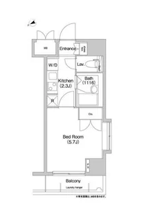 コンフォリア芝浦キャナル【2階】の間取り