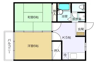 コーポヤマト【1階】の間取り